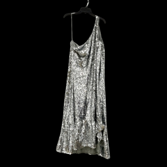 NWT MAEVE Anthropologie One-shoulder Sequin Dress - Picture 4 of 9